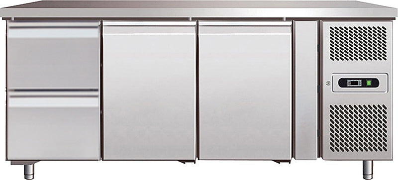 Kühltisch 2 Schubladen, 2 Türen - GN 1/1