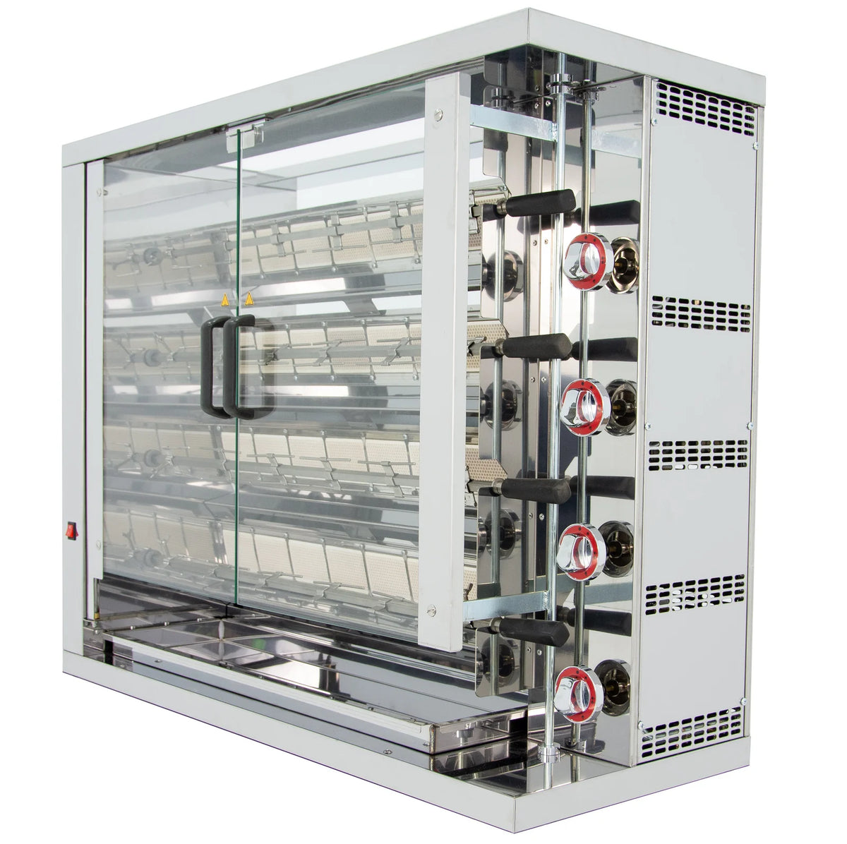 ISOFROST Hähnchengrill 4GSG mit 4 Spießen für 24 Hähnchen - 1160x450x930 mm