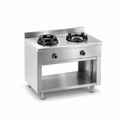 Gas-Wok-Herd einseitig – 2 Brenner