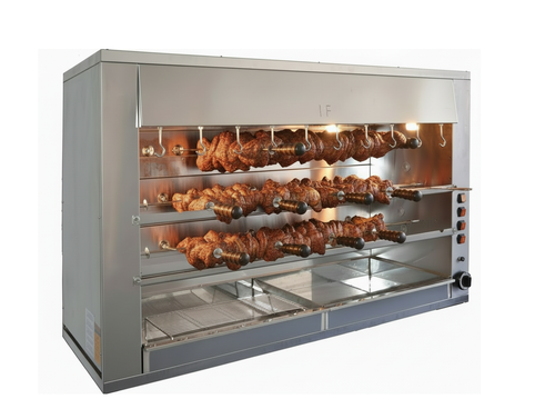 Churrasco Drehspieß-Grill 20 Spieße - Elektro, Maße: 1100x570x900mm