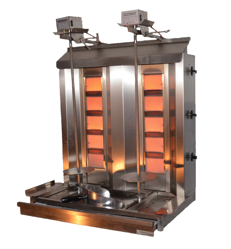 Dönergrill Gas Gerät bis 2 x 80 kg Bestückung ISO-G13-2