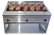 Elektro Grill Rustica für Steaks und Fisch - Standgerät, Maße: 1200 x 650 x 850 mm