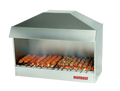Holzkohle Grill Kebab Tischmodell mit Haube - Maße: 1000x600x850 mm