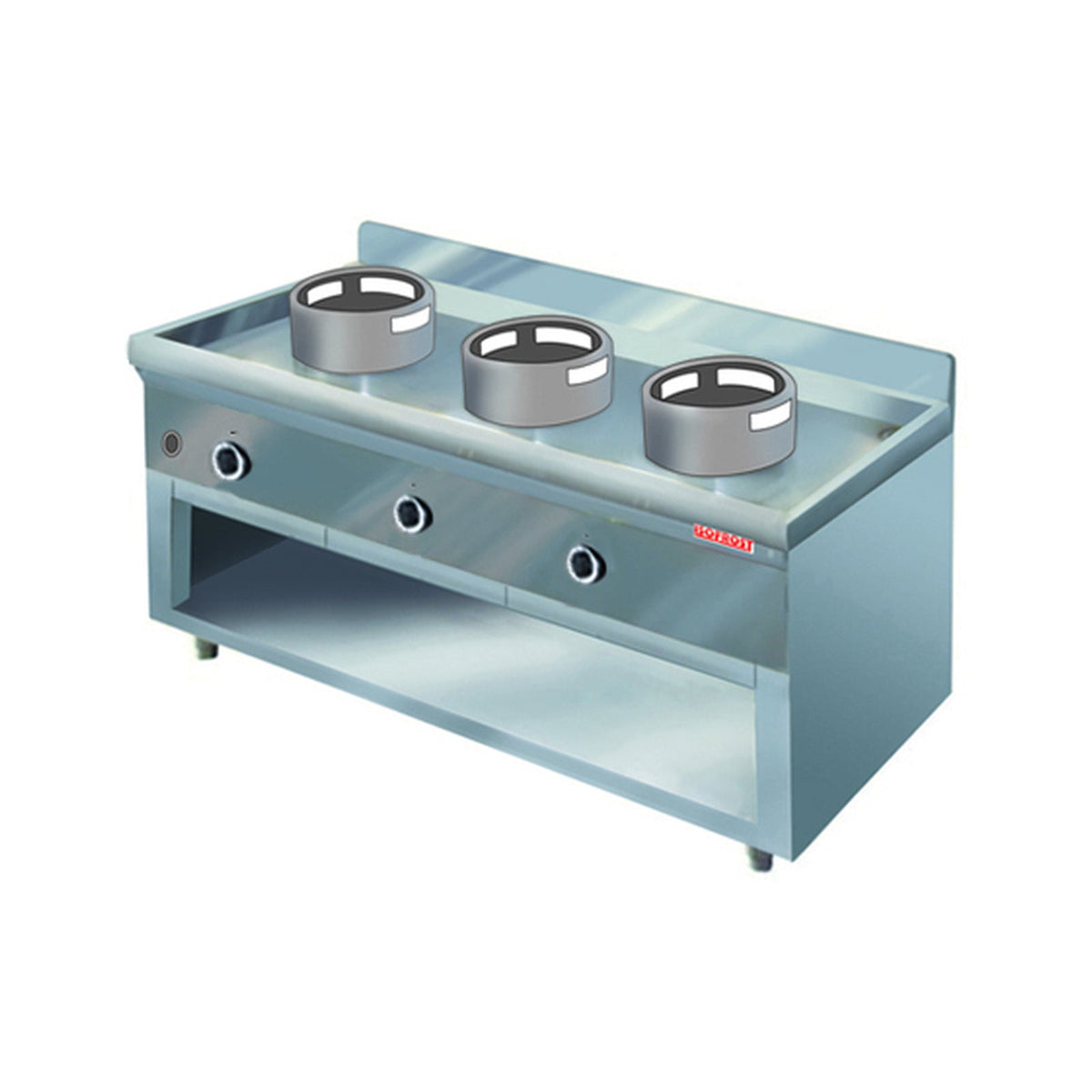 ISO-Tiger 27 kW – 3 Brenner – in einer Linie