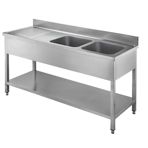ISOFROST Spültisch – 2 Becken rechts