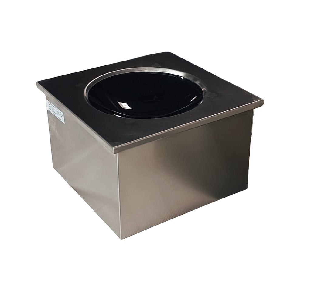 Induktions-Wok Einzelplatte Einbaumodell - 5 kW mit externem Drehregler