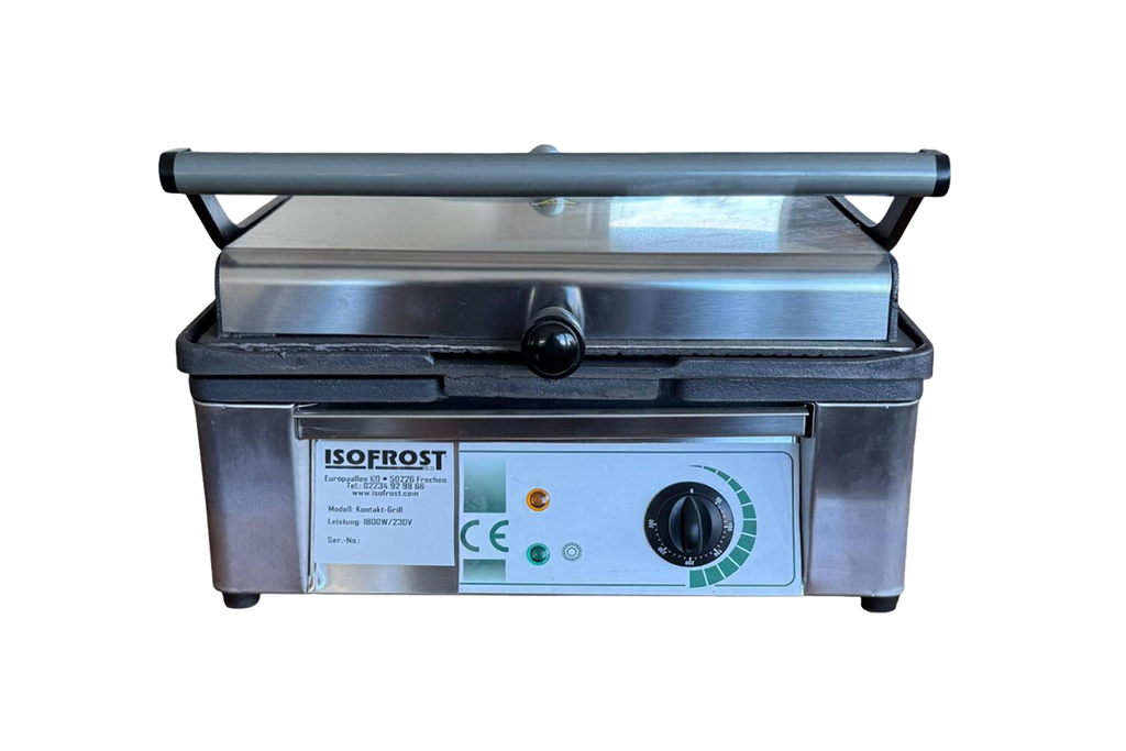 Kontaktgrill - 1,8 kW - oben & unten Gerillt - Grillfläche: 345x235mm