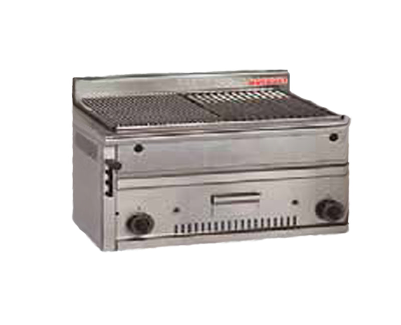 Lavastein Tischgerät, 14 kW - Grillfläche: 685 x 470 mm