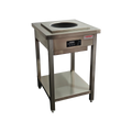 Induktionswokherdtisch mit Unterbau - mit 1 Kochstelle - Maße: 550x600x850 mm