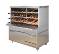 ISO BR 23 CH Rodizio Holzkohle Drehspieß-Grill – 23 Spieße, Maße: 1260x950x1900mm