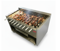 Rodizio Holzkohle Drehspieß-Grill Vesuv - 10 Spieße, Maße: 1400x830x1110mm
