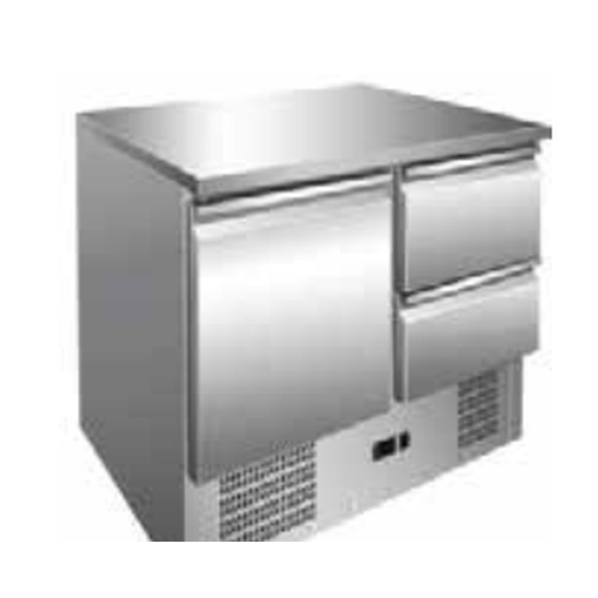 ISOFROST Saladette S901-2D – 1 Tür + 2 Schubladen – 240 L