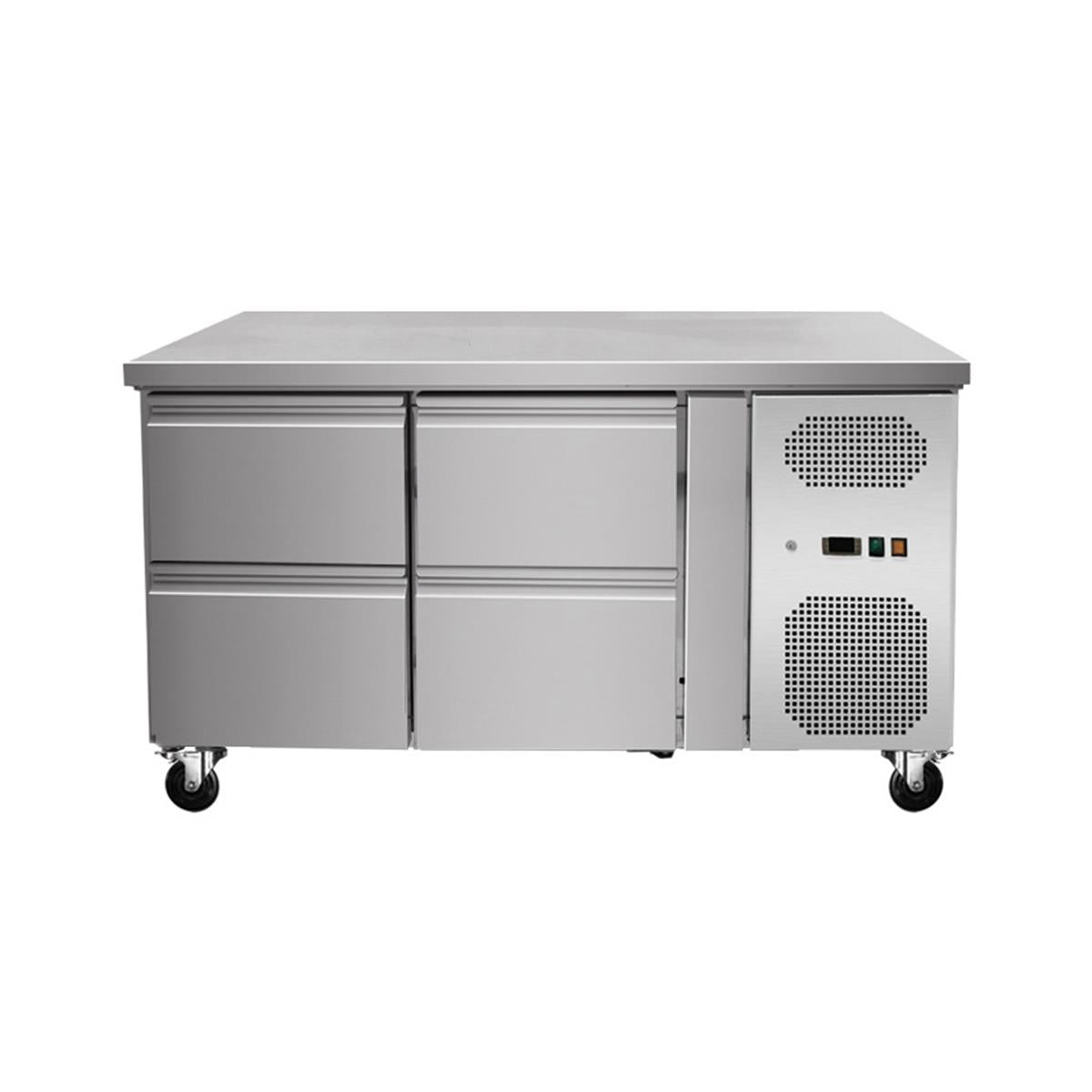 Kühltisch 4 Schubladen - GN 1/1