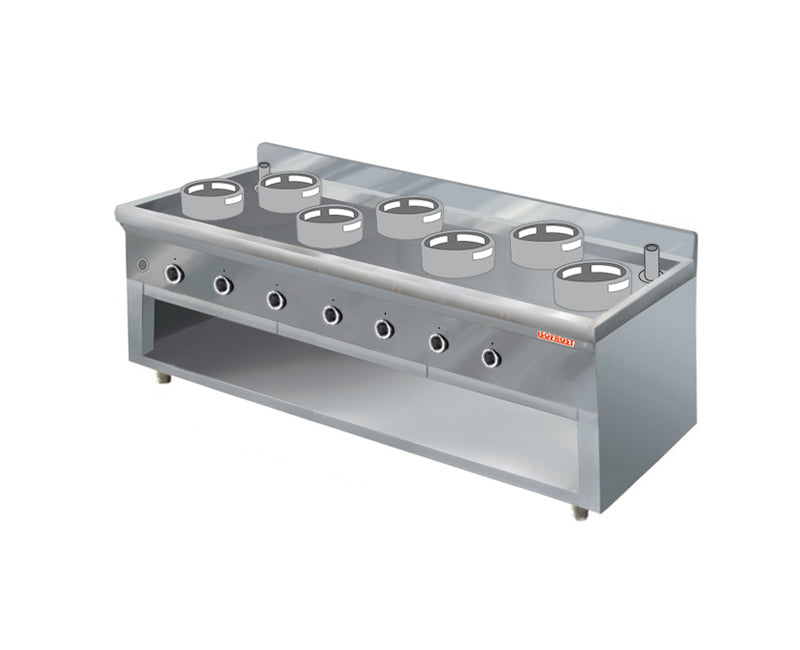 Turbo - Serie "ISO-Lion" - 7 Brenner - Brenner versetzt