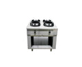 Gas-Wok-Herd zweiseitig – 4 Brenner