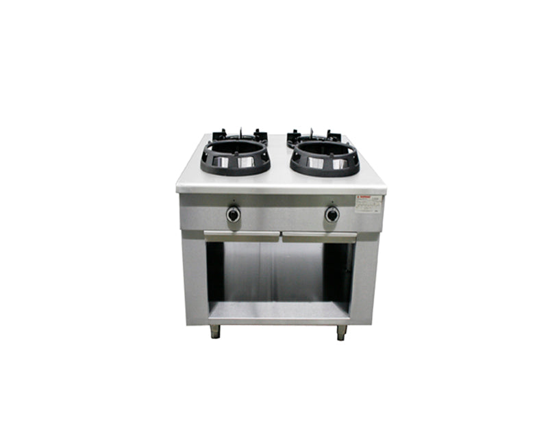 Gas-Wok-Herd zweiseitig – 4 Brenner