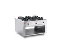 Gas-Wok-Herd zweiseitig – 6 Brenner