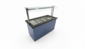 Warm-Buffet mit Granitablage - Maße: 1480x700x1441 mm