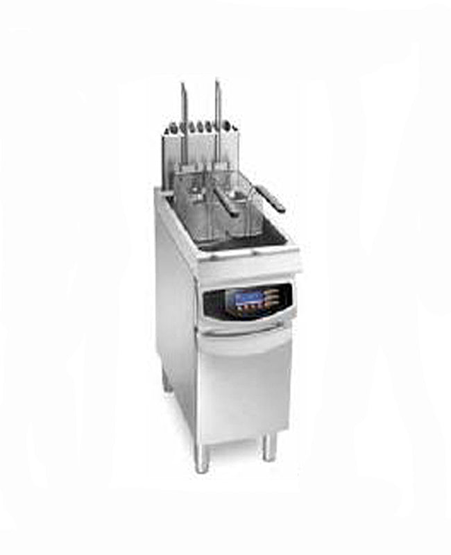 Intelligente Gas-Fritteuse, mit Korblift-Automatik - Maße: 400 x 900 x 1120 mm