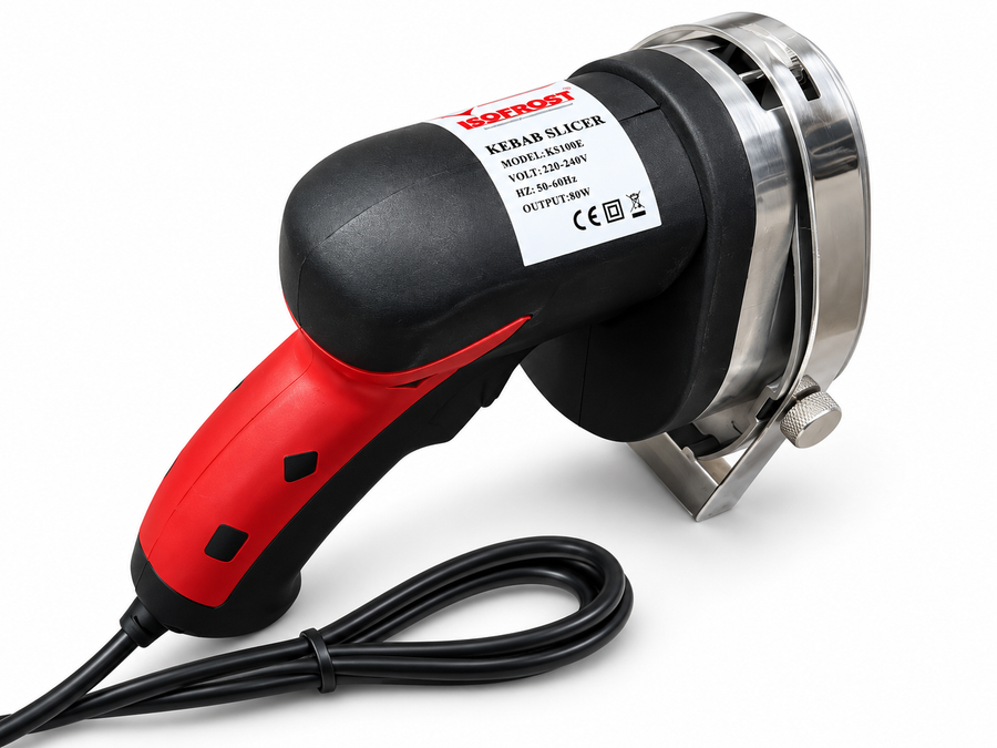 ISOFROST elektrischer Dönerschneider mit Kabel – Studioaufnahme